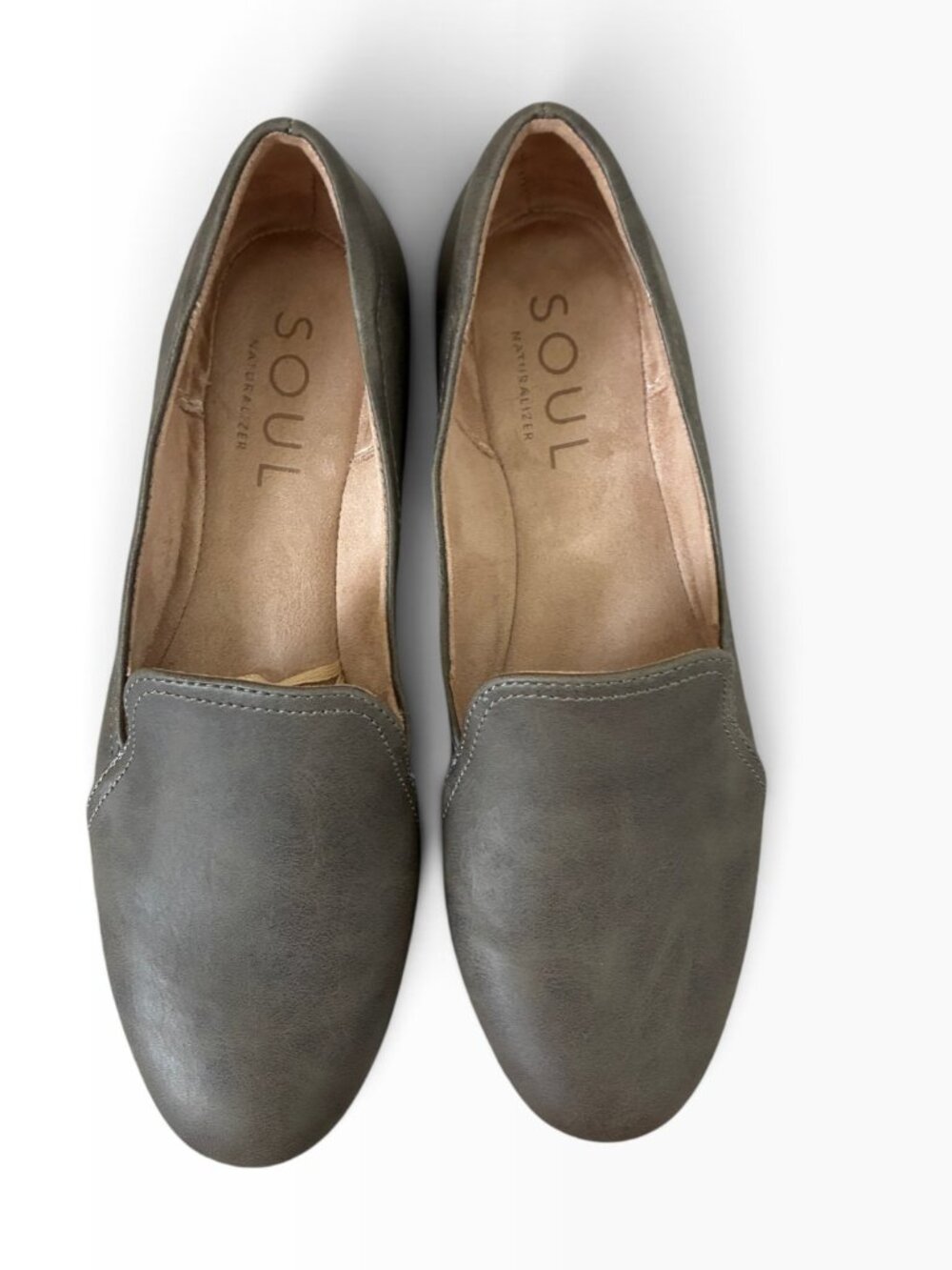 SOUL by Naturalizer Olive Suede Comfort Loafers